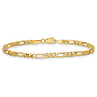 14k 3mm Flat Figaro Chain-FFL080-6