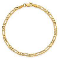 14k 3mm Flat Figaro Chain-FFL080-7