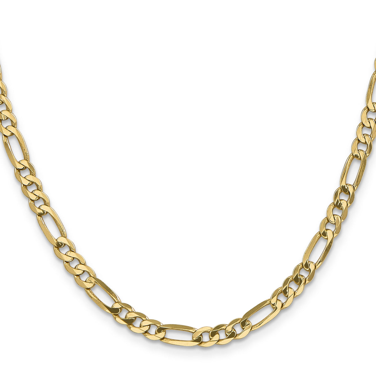 14k 4.75mm Flat Figaro Chain-FFL120-26