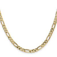 14k 4.75mm Flat Figaro Chain-FFL120-26