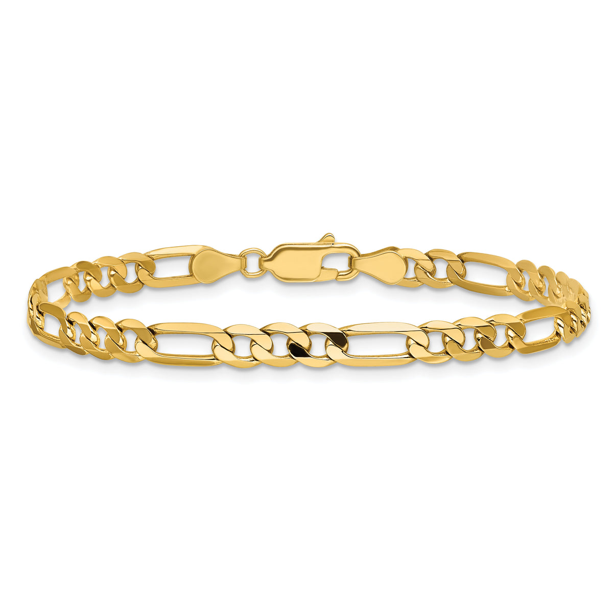 14k 4.75mm Flat Figaro Chain-FFL120-7