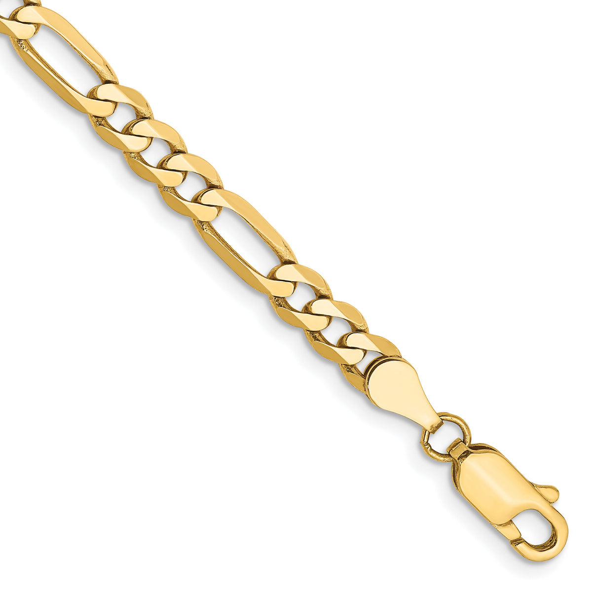 14k 4.75mm Flat Figaro Chain-FFL120-9