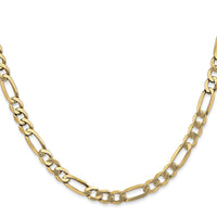 14k 5.25mm Flat Figaro Chain-FFL140-28