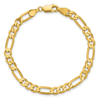 14k 5.25mm Flat Figaro Chain-FFL140-9