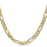 14k 6.25mm Flat Figaro Chain-FFL160-20