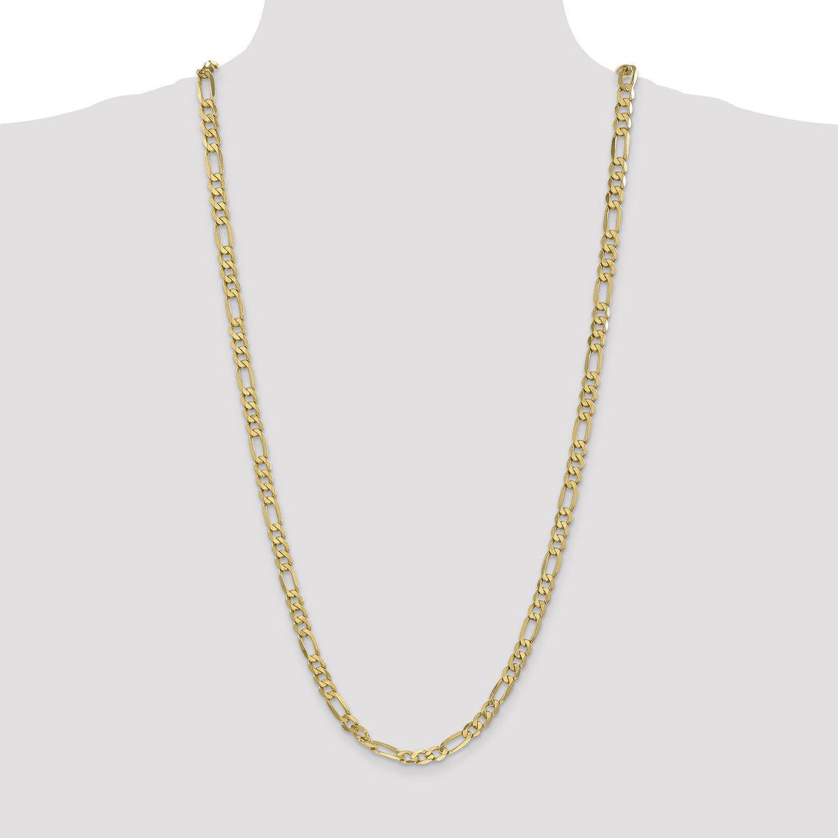 14k 6.25mm Flat Figaro Chain-FFL160-30