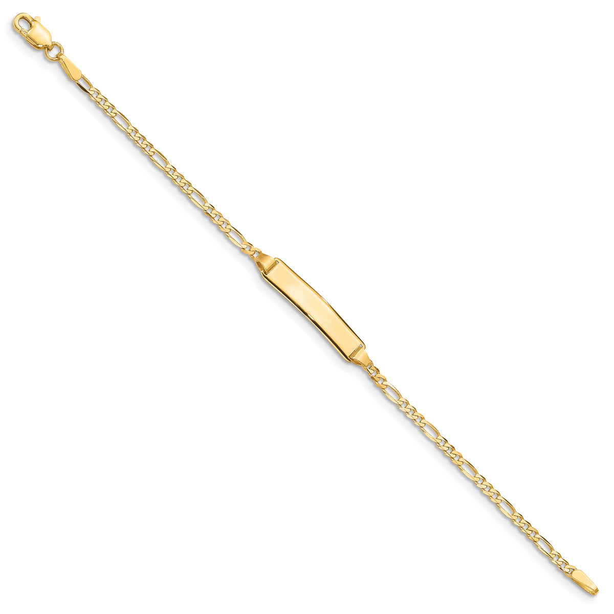 14k Baby Figaro ID Bracelet-FIG060ID-5.5