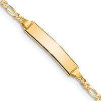 14k Baby Figaro ID Bracelet-FIG060ID-5.5