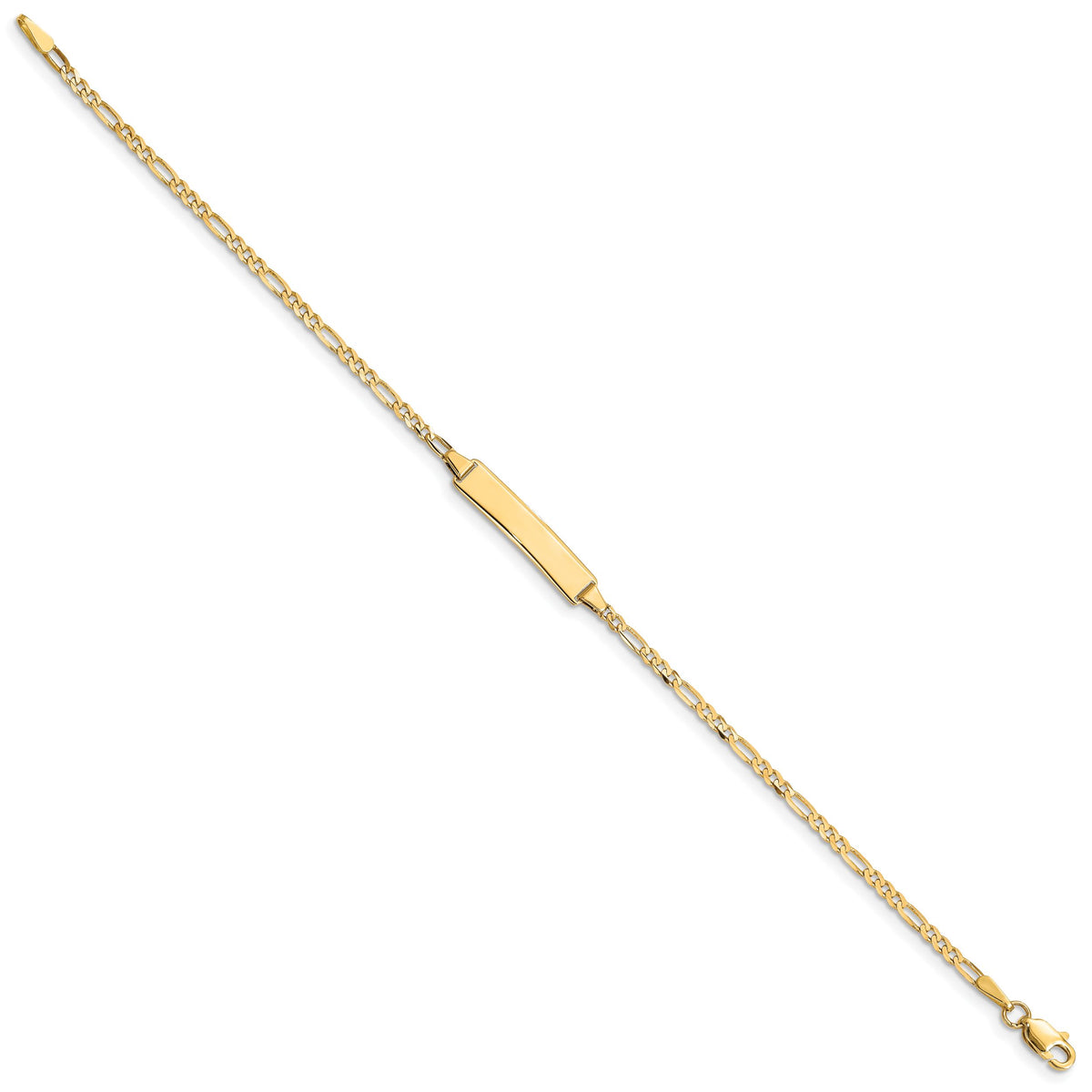 14k Baby Figaro ID Bracelet-FIG060ID-6