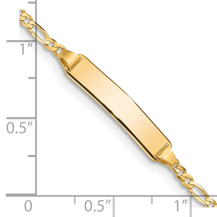 14k Figaro ID Bracelet-FIG060ID-7