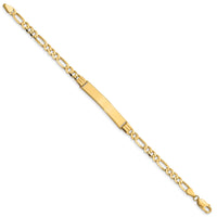 14k Figaro ID Bracelet-FIG110ID-8
