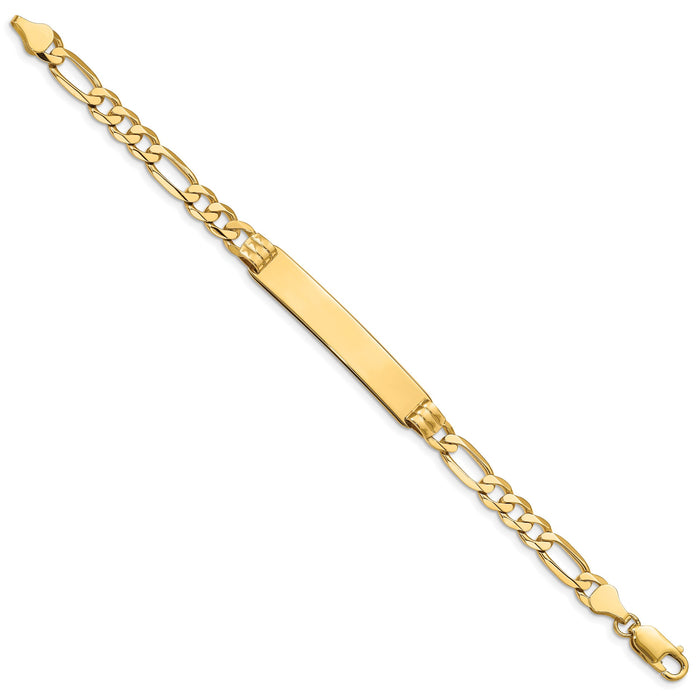 14k Figaro ID Bracelet-FIG160ID-7