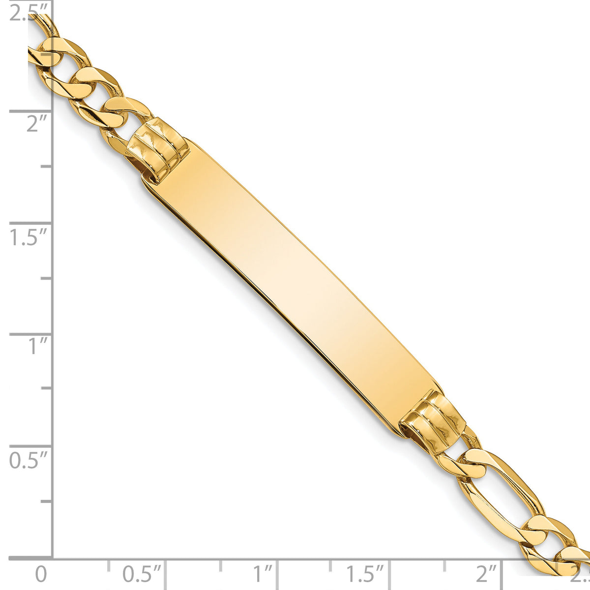 14k Figaro ID Bracelet-FIG160ID-7