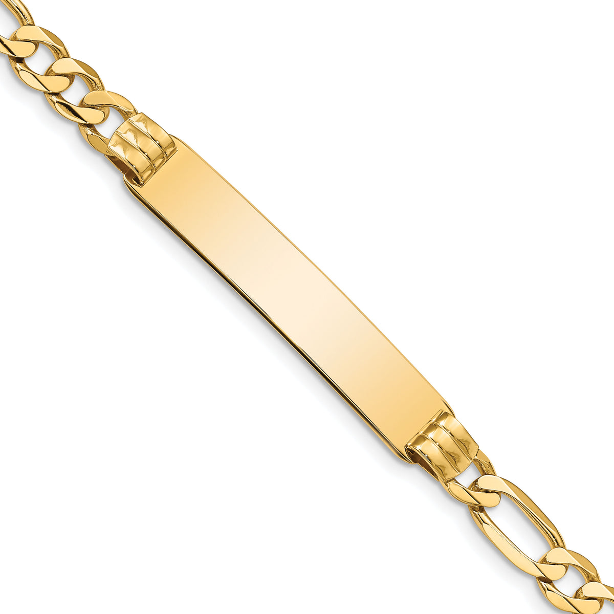14k Figaro ID Bracelet-FIG160ID-7