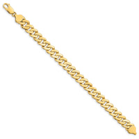 14k 8.5mm Solid Hand-Polished Fancy Link Bracelet-FL442-7