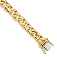 14k 8mm Solid Hand-Polished Curb Link Chain-FL445-9