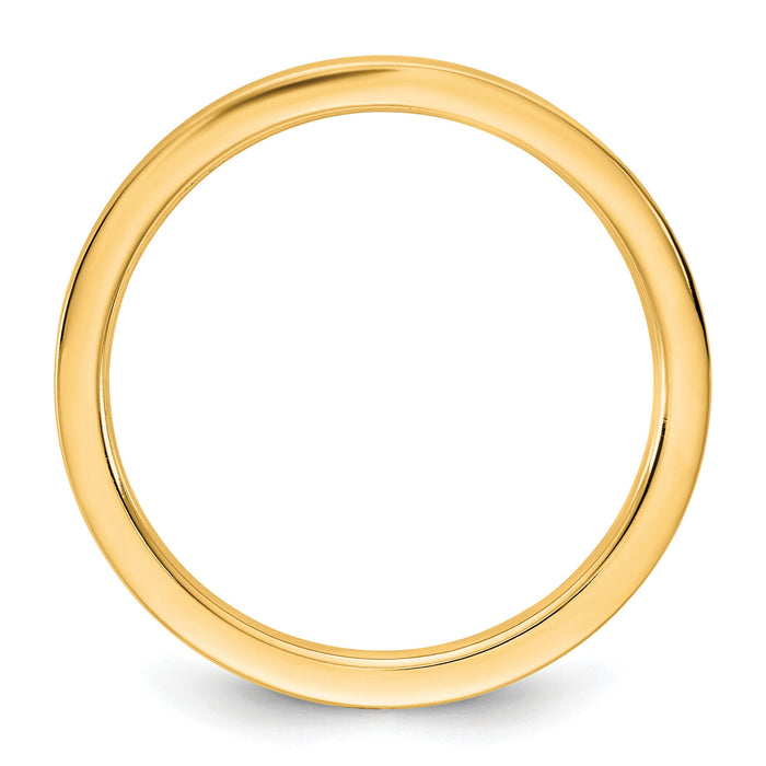 14KY 1.5mm Standard Flat Comfort Fit Band-FLC015