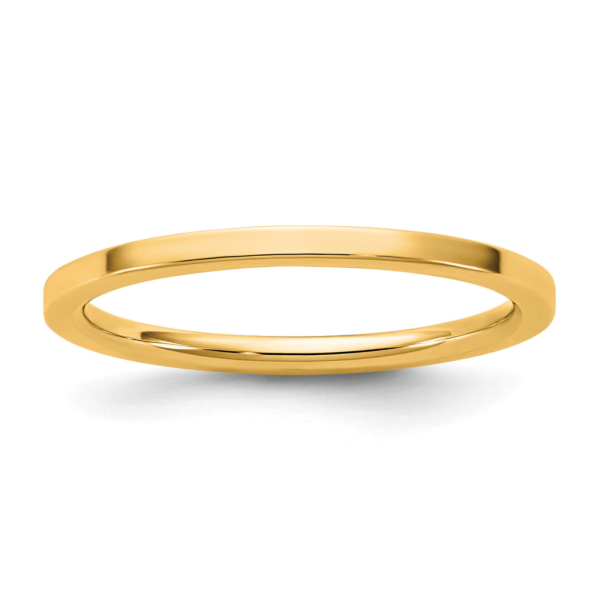 14KY 1.5mm Standard Flat Comfort Fit Band-FLC015