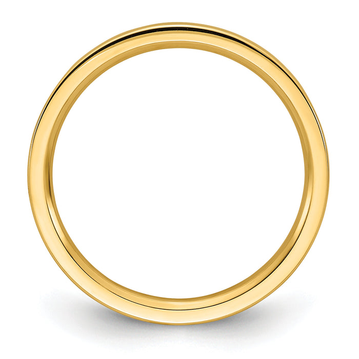 14KY 2mm Standard Flat Comfort Fit Band-FLC020