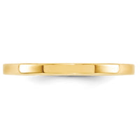 14KY 2mm Standard Flat Comfort Fit Band-FLC020