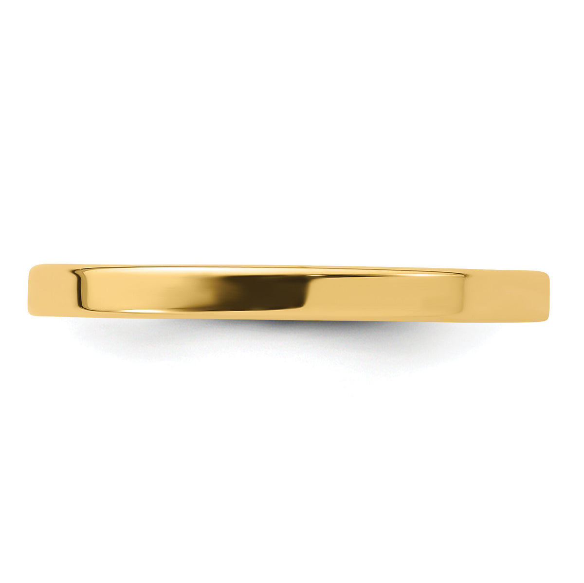 14KY 2mm Standard Flat Comfort Fit Band-FLC020