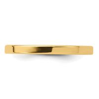 14KY 2mm Standard Flat Comfort Fit Band-FLC020
