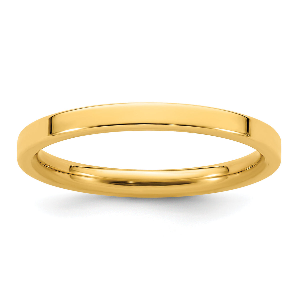 14KY 2mm Standard Flat Comfort Fit Band-FLC020