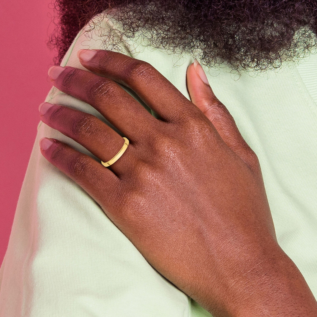 14KY 2.5mm Standard Flat Comfort Fit Band-FLC025