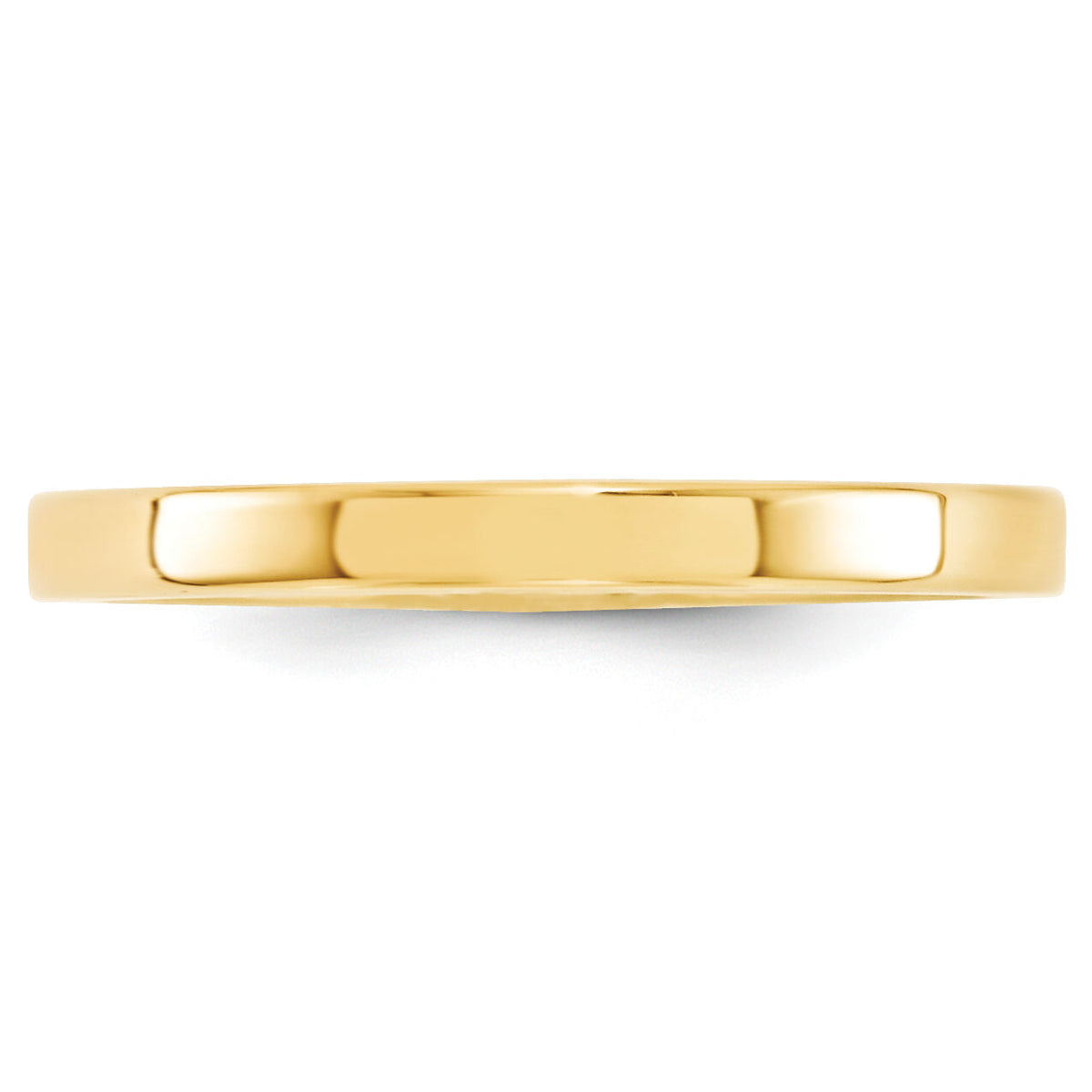 14KY 2.5mm Standard Flat Comfort Fit Band-FLC025