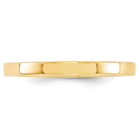 14KY 2.5mm Standard Flat Comfort Fit Band-FLC025
