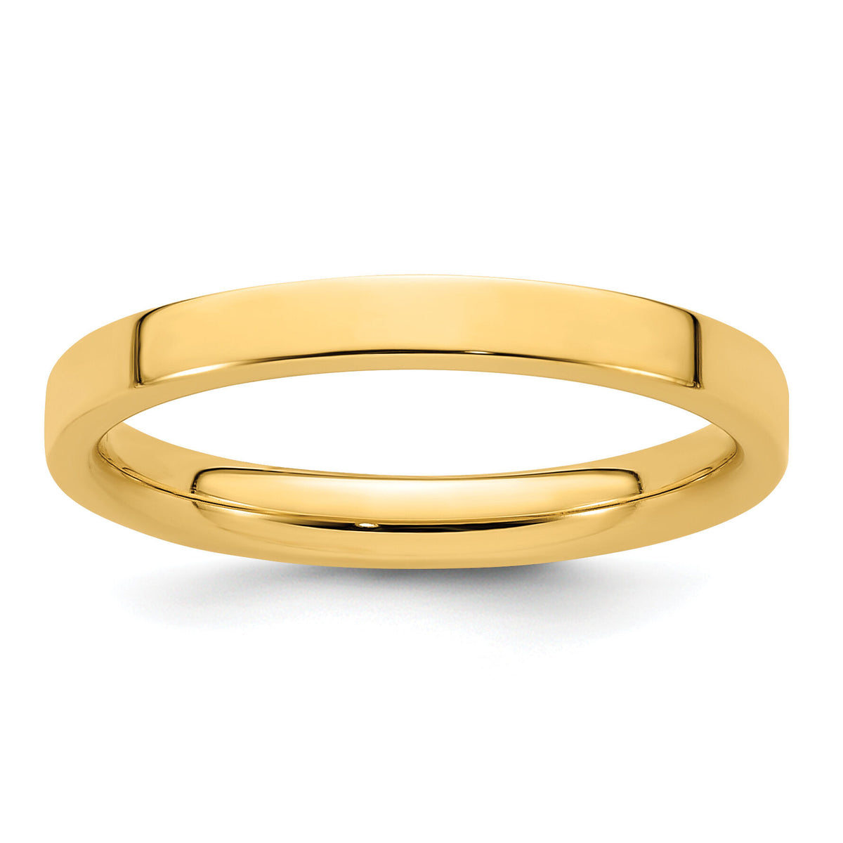 14KY 2.5mm Standard Flat Comfort Fit Band-FLC025