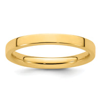 14KY 2.5mm Standard Flat Comfort Fit Band-FLC025