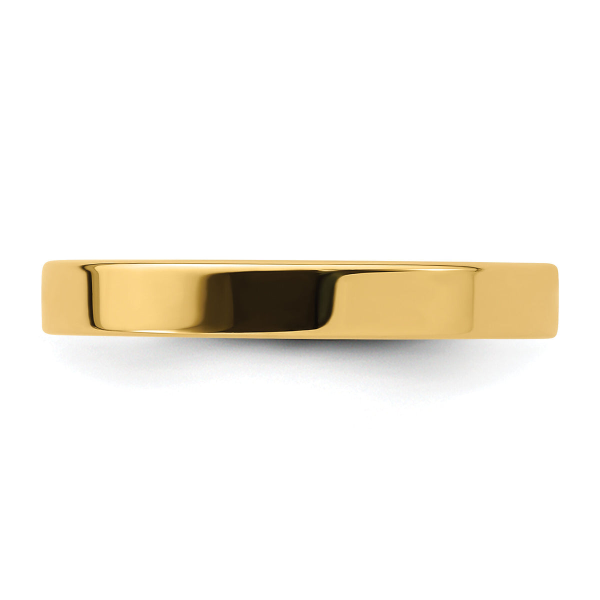 14KY 3mm Standard Flat Comfort Fit Band-FLC030