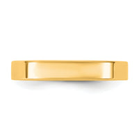 14KY 3.5mm Standard Flat Comfort Fit Band-FLC035