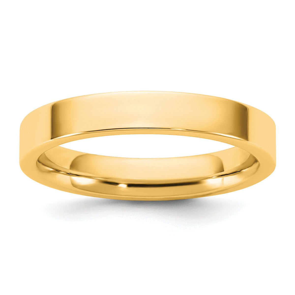 14KY 3.5mm Standard Flat Comfort Fit Band-FLC035