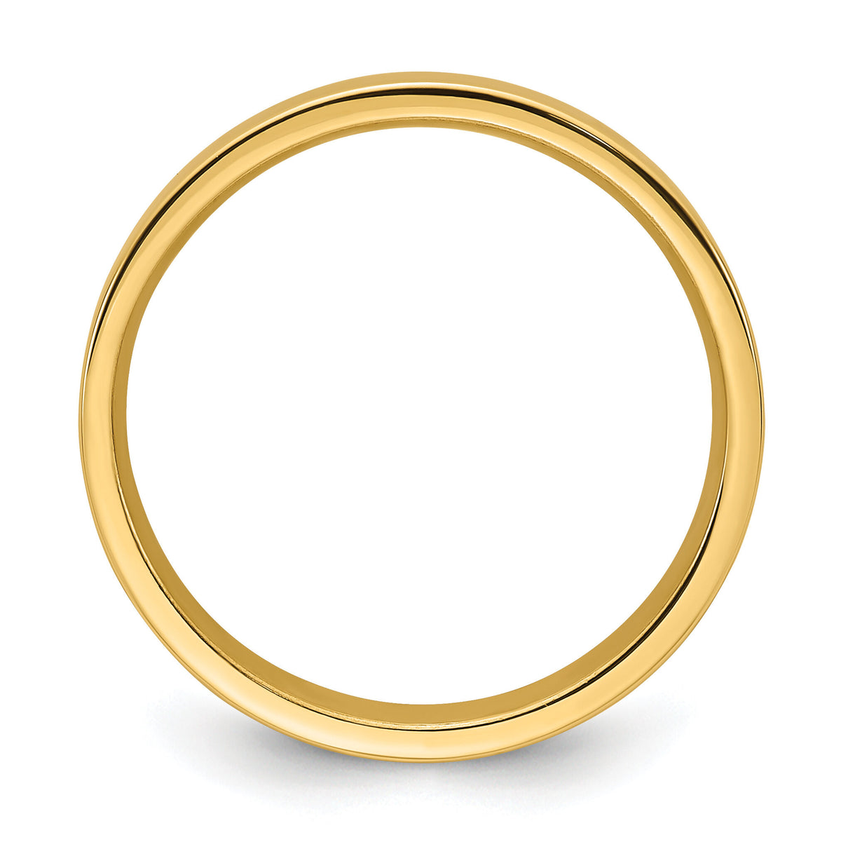 14KY 4mm Standard Flat Comfort Fit Band-FLC040