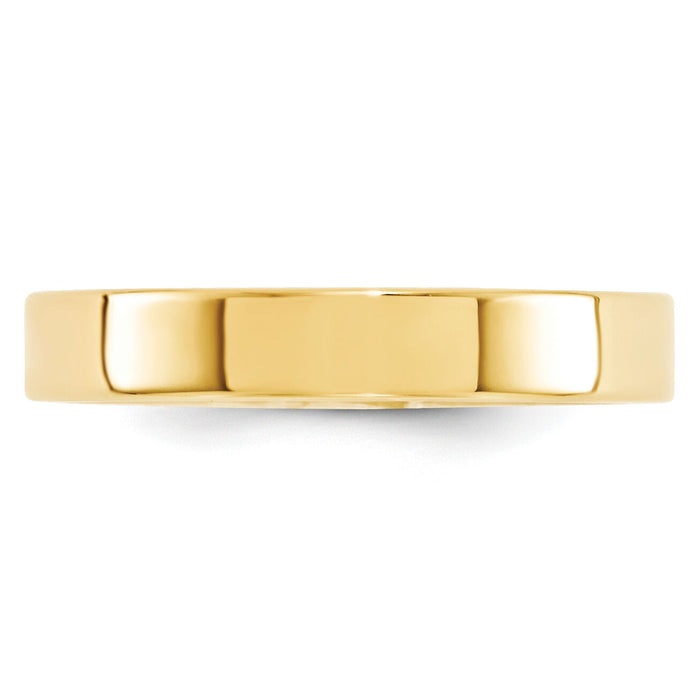 14KY 4mm Standard Flat Comfort Fit Band-FLC040