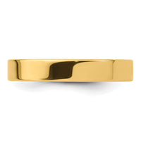 14KY 4mm Standard Flat Comfort Fit Band-FLC040