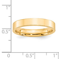 14KY 4mm Standard Flat Comfort Fit Band-FLC040