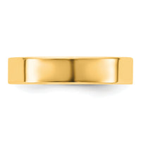14KY 4.5mm Standard Flat Comfort Fit Band-FLC045