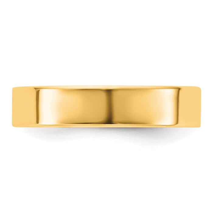 14KY 4.5mm Standard Flat Comfort Fit Band-FLC045