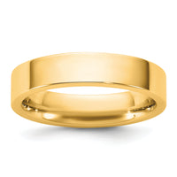 14KY 4.5mm Standard Flat Comfort Fit Band-FLC045