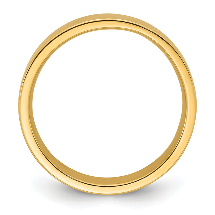 14KY 5mm Standard Flat Comfort Fit Band-FLC050