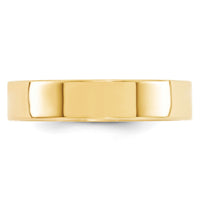 14KY 5mm Standard Flat Comfort Fit Band-FLC050