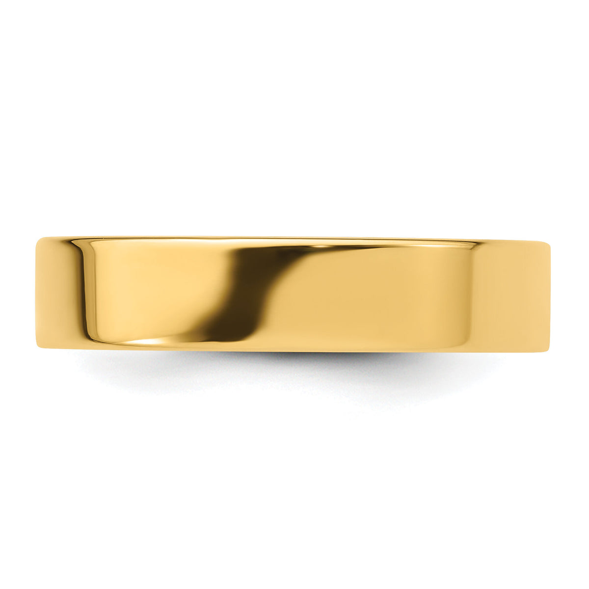 14KY 5mm Standard Flat Comfort Fit Band-FLC050