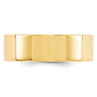 14KY 7mm Standard Flat Comfort Fit Band-FLC070