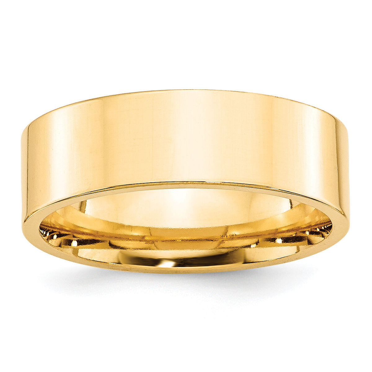 14KY 7mm Standard Flat Comfort Fit Band-FLC070