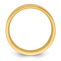 14KY 8mm Standard Flat Comfort Fit Band-FLC080