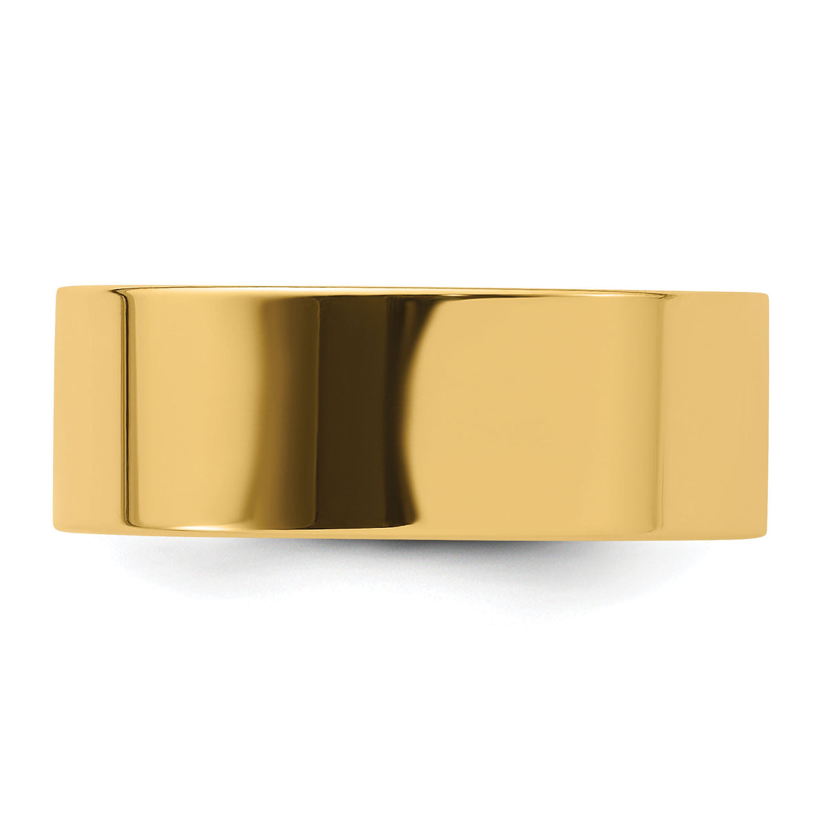 14KY 8mm Standard Flat Comfort Fit Band-FLC080