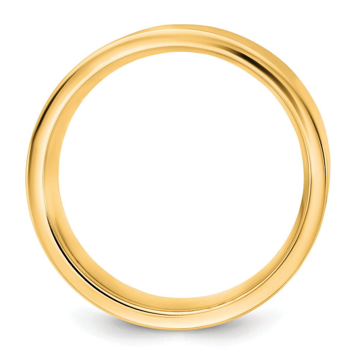 14KY 9mm Standard Flat Comfort Fit Band-FLC090
